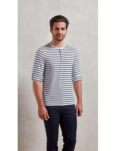 P-PR218-Mens Long-John Roll Sleeve Tee